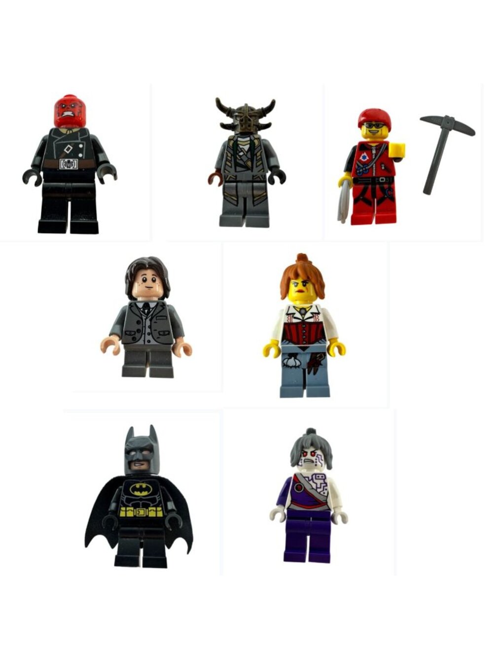 Lot of 7 LEGO Minifigures Minifigs